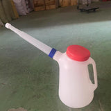 Maxbell Oil Measuring Container with Cap Oil Pot with Scale Automotive Oil Dispenser blue ring