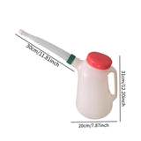 Maxbell Oil Measuring Container with Cap Oil Pot with Scale Automotive Oil Dispenser green ring