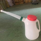 Maxbell Oil Measuring Container with Cap Oil Pot with Scale Automotive Oil Dispenser green ring