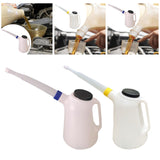 Maxbell Oil Jug Oil Pot Sealing with Spout for Motorcycle Vehicle Garage blue rings