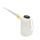 Maxbell Oil Jug Oil Pot Sealing with Spout for Motorcycle Vehicle Garage yellow rings