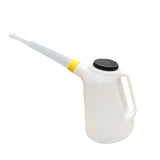 Maxbell Oil Jug Oil Pot Sealing with Spout for Motorcycle Vehicle Garage yellow rings