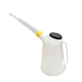 Maxbell Oil Jug Oil Pot Sealing with Spout for Motorcycle Vehicle Garage yellow rings