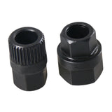 Maxbell 2 Pieces Alternator Pulley Removal Install Tool Sturdy 33T Teeth and Hexagon