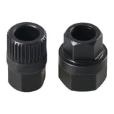 Maxbell 2 Pieces Alternator Pulley Removal Install Tool Sturdy 33T Teeth and Hexagon