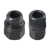 Maxbell 2 Pieces Alternator Pulley Removal Install Tool Sturdy 33T Teeth and Hexagon