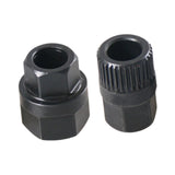 Maxbell 2 Pieces Alternator Pulley Removal Install Tool Sturdy 33T Teeth and Hexagon