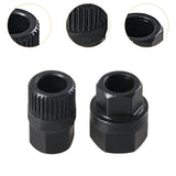 Maxbell 2 Pieces Alternator Pulley Removal Install Tool Sturdy 33T Teeth and Hexagon