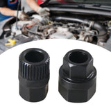 Maxbell 2 Pieces Alternator Pulley Removal Install Tool Sturdy 33T Teeth and Hexagon