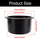 Maxbell Car Cup Holder Insert for Beverage Replacement for Marine Boat Yacht RV 10.3cmx5.2cm