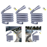 Maxbell Waste Water Pipe Kit Easily Install Foldable Professional with Clamp 3 m