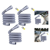 Maxbell Waste Water Pipe Kit Easily Install Foldable Professional with Clamp 3 m