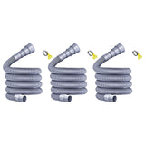 Maxbell Waste Water Pipe Kit Easily Install Foldable Professional with Clamp 3 m