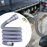 Maxbell Waste Water Pipe Kit Easily Install Foldable Professional with Clamp 3 m