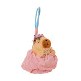 Maxbell Capybara Keychain Snuggling Capybara Bag Pendant for Birthday Gifts Children Pink