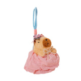 Maxbell Capybara Keychain Snuggling Capybara Bag Pendant for Birthday Gifts Children Pink