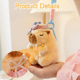 Maxbell Capybara Keychain Snuggling Capybara Bag Pendant for Birthday Gifts Children Pink