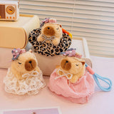 Maxbell Capybara Keychain Snuggling Capybara Bag Pendant for Birthday Gifts Children Pink