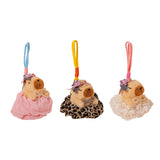 Maxbell Capybara Keychain Snuggling Capybara Bag Pendant for Birthday Gifts Children Pink