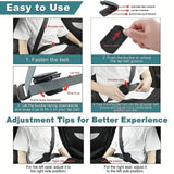 Maxbell 2 Pieces Seat Belt Adjuster Locking Clips for Adults Kids Car Seat Belt Clip