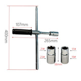 Maxbell Extended Lug Wrench Wheel Nut Remover Labor Saving Wheel Nut Wrench