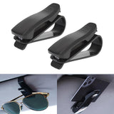 Maxbell Car Visor Sunglasses Holder Universal for Cars Trucks Car Ticket Card Holder Opp Packaging