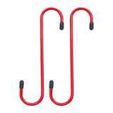 Maxbell 2 Pieces Brake Caliper Hanger Hooks Auto Brake Caliper Compression Tool Red