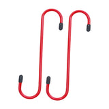 Maxbell 2 Pieces Brake Caliper Hanger Hooks Auto Brake Caliper Compression Tool Red