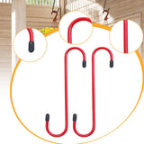 Maxbell 2 Pieces Brake Caliper Hanger Hooks Auto Brake Caliper Compression Tool Red