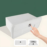 Maxbell Marine Deck Storage Box with Lock Tool Box Container for Tools Sundries white