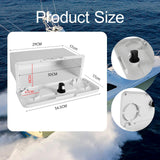Maxbell Marine Deck Storage Box with Lock Tool Box Container for Tools Sundries white