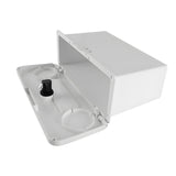 Maxbell Marine Deck Storage Box with Lock Tool Box Container for Tools Sundries white