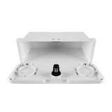 Maxbell Marine Deck Storage Box with Lock Tool Box Container for Tools Sundries white