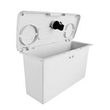 Maxbell Marine Deck Storage Box with Lock Tool Box Container for Tools Sundries white