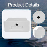 Maxbell Marine Deck Storage Box with Lock Tool Box Container for Tools Sundries white