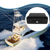 Maxbell Marine Deck Storage Box with Lock Tool Box Container for Tools Sundries black