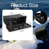 Maxbell Marine Deck Storage Box with Lock Tool Box Container for Tools Sundries black