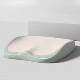 Maxbell Comfortable Seat Cushion Soft Breathable for Long Driving Desk Airplane Beige Gray