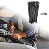 Maxbell 100Pcs Nylon Cable Wire Ties Wire Zip Ties for Fencing Garage Home 3.6mmx30cm