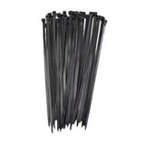 Maxbell 100Pcs Nylon Cable Wire Ties Wire Zip Ties for Fencing Garage Home 4.8mmx25cm