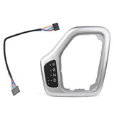 Maxbell Transmission Shifter Bezel 68413957AA Easy to Install for Jeep Cherokee Silver