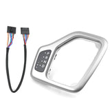 Maxbell Transmission Shifter Bezel 68413957AA Easy to Install for Jeep Cherokee Silver