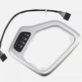 Maxbell Transmission Shifter Bezel 68413957AA Easy to Install for Jeep Cherokee Silver