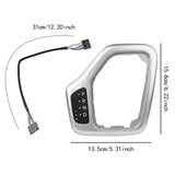 Maxbell Transmission Shifter Bezel 68413957AA Easy to Install for Jeep Cherokee Silver