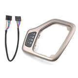 Maxbell Transmission Shifter Bezel 68413957AA Easy to Install for Jeep Cherokee Gold