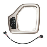 Maxbell Transmission Shifter Bezel 68413957AA Easy to Install for Jeep Cherokee Gold
