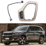 Maxbell Transmission Shifter Bezel 68413957AA Easy to Install for Jeep Cherokee Gold