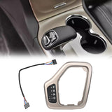 Maxbell Transmission Shifter Bezel 68413957AA Easy to Install for Jeep Cherokee Gold