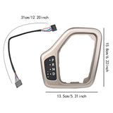 Maxbell Transmission Shifter Bezel 68413957AA Easy to Install for Jeep Cherokee Gold