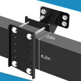 Maxbell Spare Tire Mount Bracket for Trailer Strong Load Bearing Sturdy without Lock